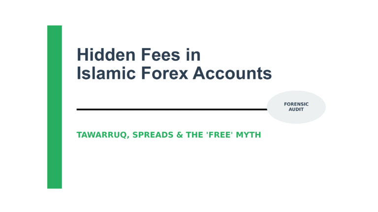 A checklist showing the steps to open and audit an Islamic Forex account.
