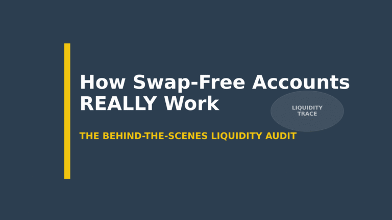 Illustration of the hidden liquidity chain and swap costs in Forex trading.