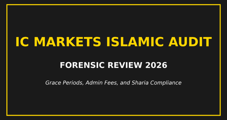 Forensic audit of IC Markets Islamic account grace periods and admin fees for 2026.